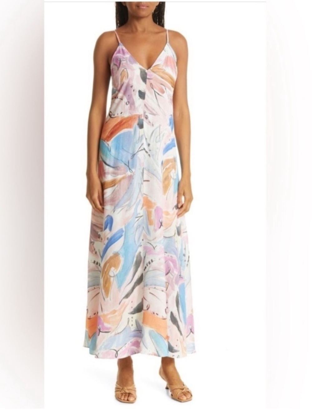 Ted Baker Lizybet Abstract Slip Watercolor Dress